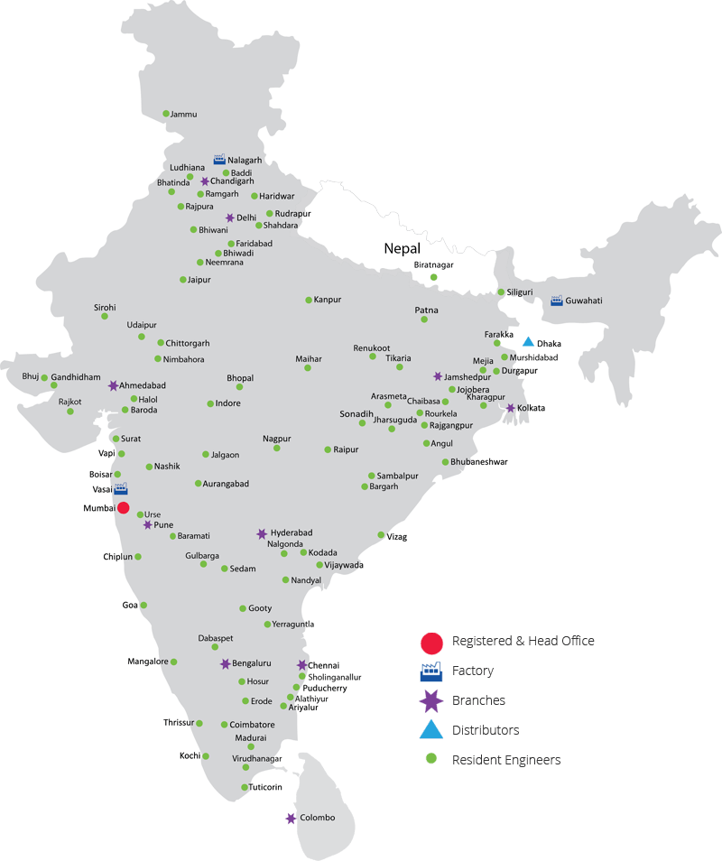 Control Print Service Network Map